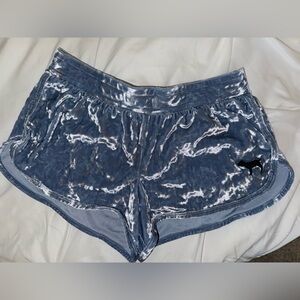 PINK Victoria's Secret Light Blue Velvet Shorts and